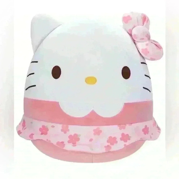 Squishmallows Sanrio Hello Kitty Floral Dress plush! 8” - Picture 1 of 8